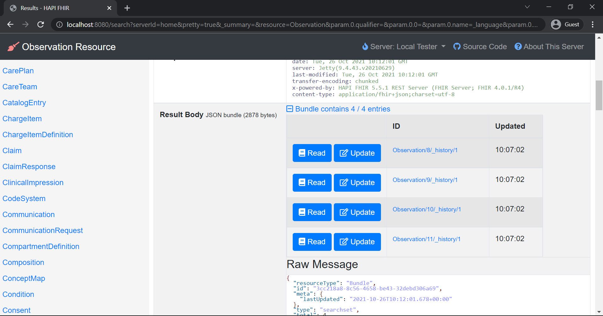FHIR Server in action - Big Data Institute