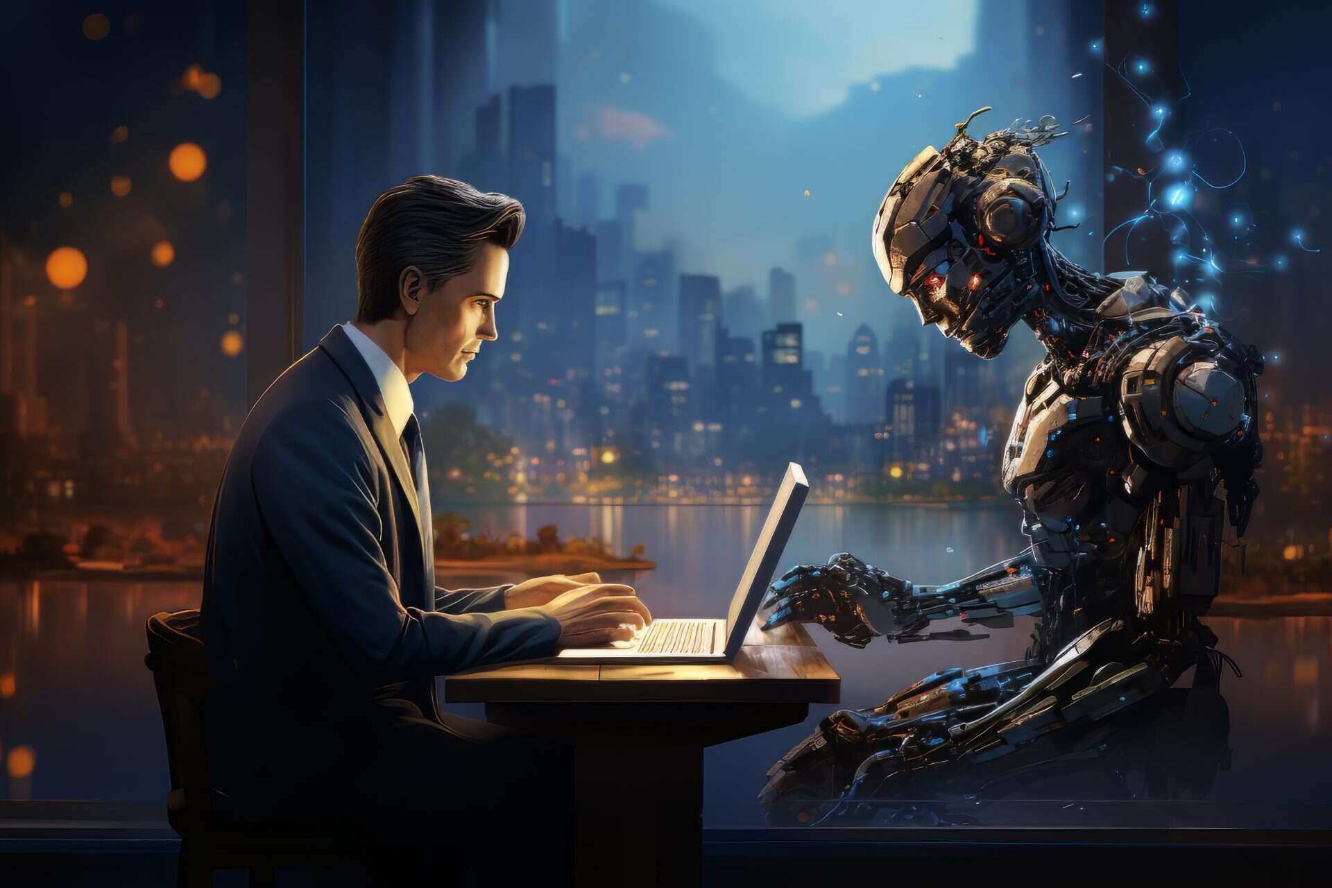businessman-working-futuristic-office